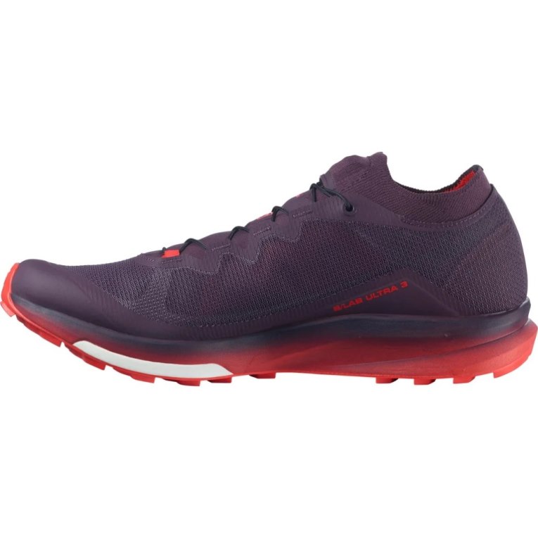 Burgundy Salomon S/Lab Ultra 3 Men's Trail Running Shoes | IE NS8602